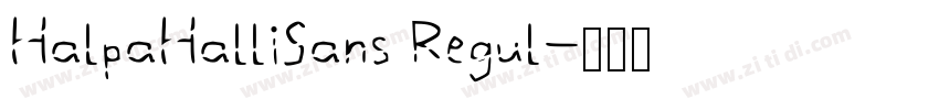 HalpaHalliSans Regul字体转换